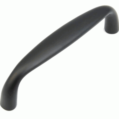 4 3/8 Inch (4 Inch c-c) Traditional Designs Cabinet Pull (Matte Black Finish) SCHAUB