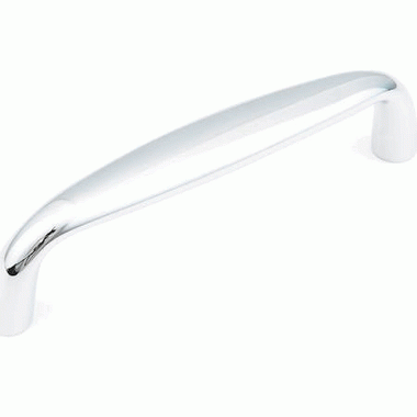 4 3/8 Inch (4 Inch c-c) Traditional Designs Cabinet Pull (Polished Chrome Finish) SCHAUB