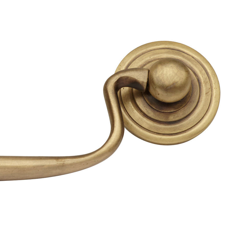 4 3/8 Inch Solid Brass Cabinet Pull (Antique Brass Finish) COPPER MOUNTAIN HARDWARE