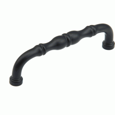 4 5/16 Inch (4 Inch c-c) Colonial Pull (Matte Black Finish) SCHAUB