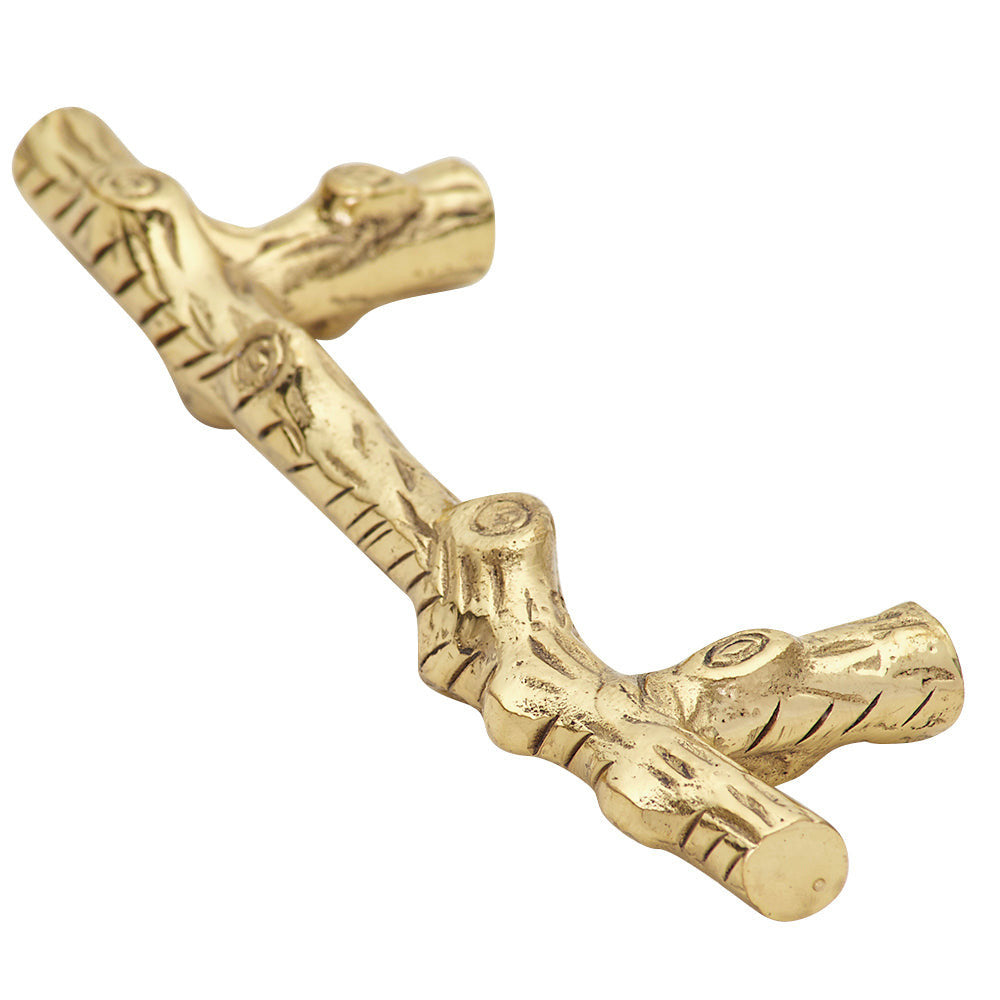 4 1/2 Inch Tree Branch Cabinet Pull (Several Finishes Available)