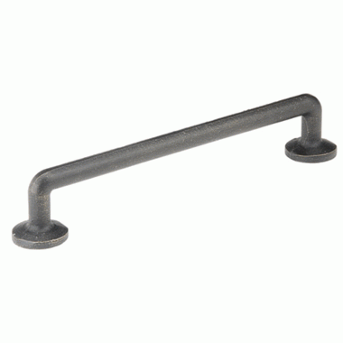 4 7/8 Inch (4 Inch c-c) Sandcast Bronze Rod Pull Medium Bronze Finish EMTEK