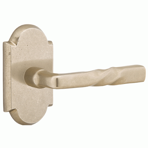 Sandcast Montrose Lever With Arched Rosette EMTEK