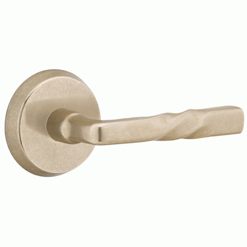 Solid Brass Sandcast Montrose Lever With Disk Rosette EMTEK