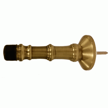 3 Inch Traditional Solid Brass Door Stop (Antique Brass Finish) COPPER MOUNTAIN HARDWARE