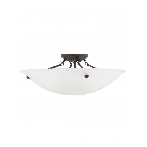 4 Light Bronze Ceiling Mount Livex