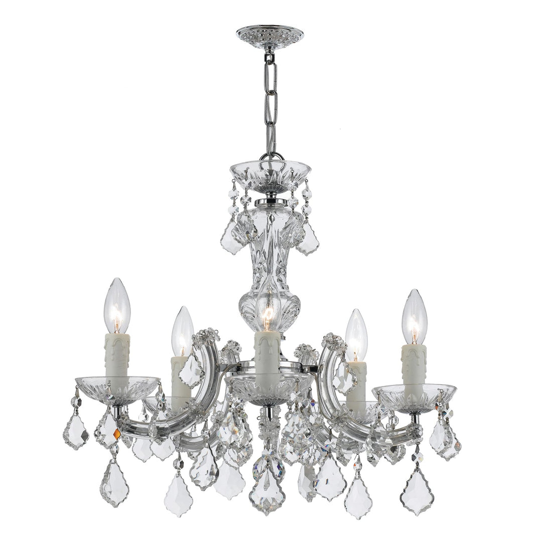 Crystorama Crystorama Maria Theresa 5 Light Spectra Crystal Polished Chrome Chandelier