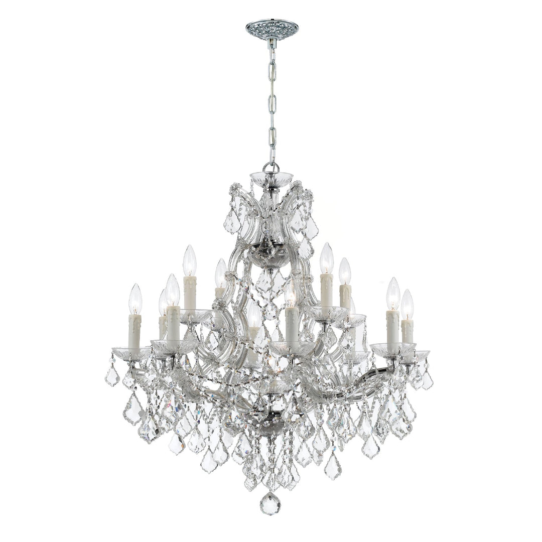 Crystorama Crystorama Maria Theresa 13 Light Spectra Crystal Polished Chrome Chandelier