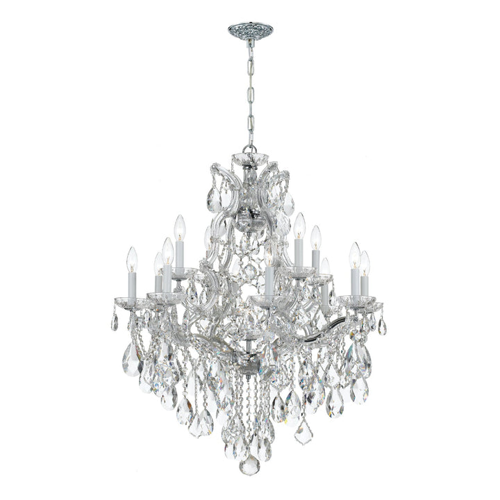 Crystorama Crystorama Maria Theresa 13 Light Swarovski Strass Crystal Polished Chrome Chandelier