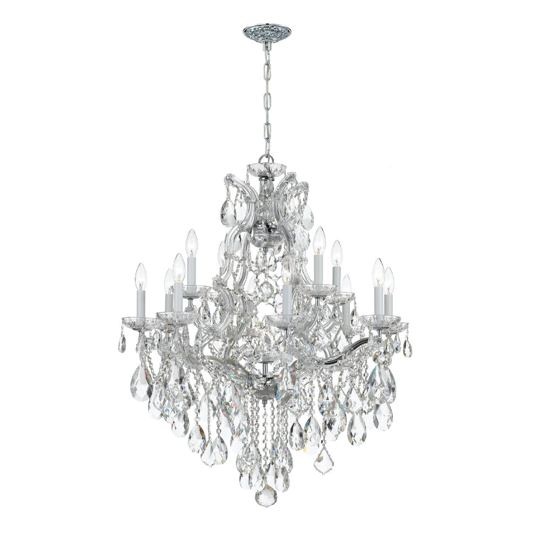 Crystorama Crystorama Maria Theresa 13 Light Spectra Crystal Polished Chrome Chandelier