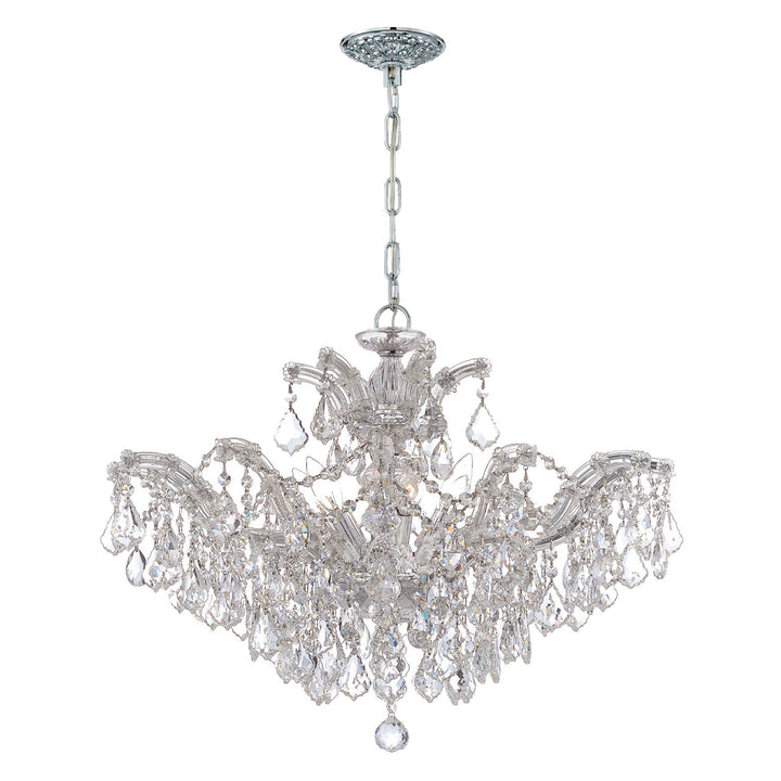 Crystorama Crystorama Maria Theresa 6 Light Swarovski Strass Crystal Polished Chrome Chandelier