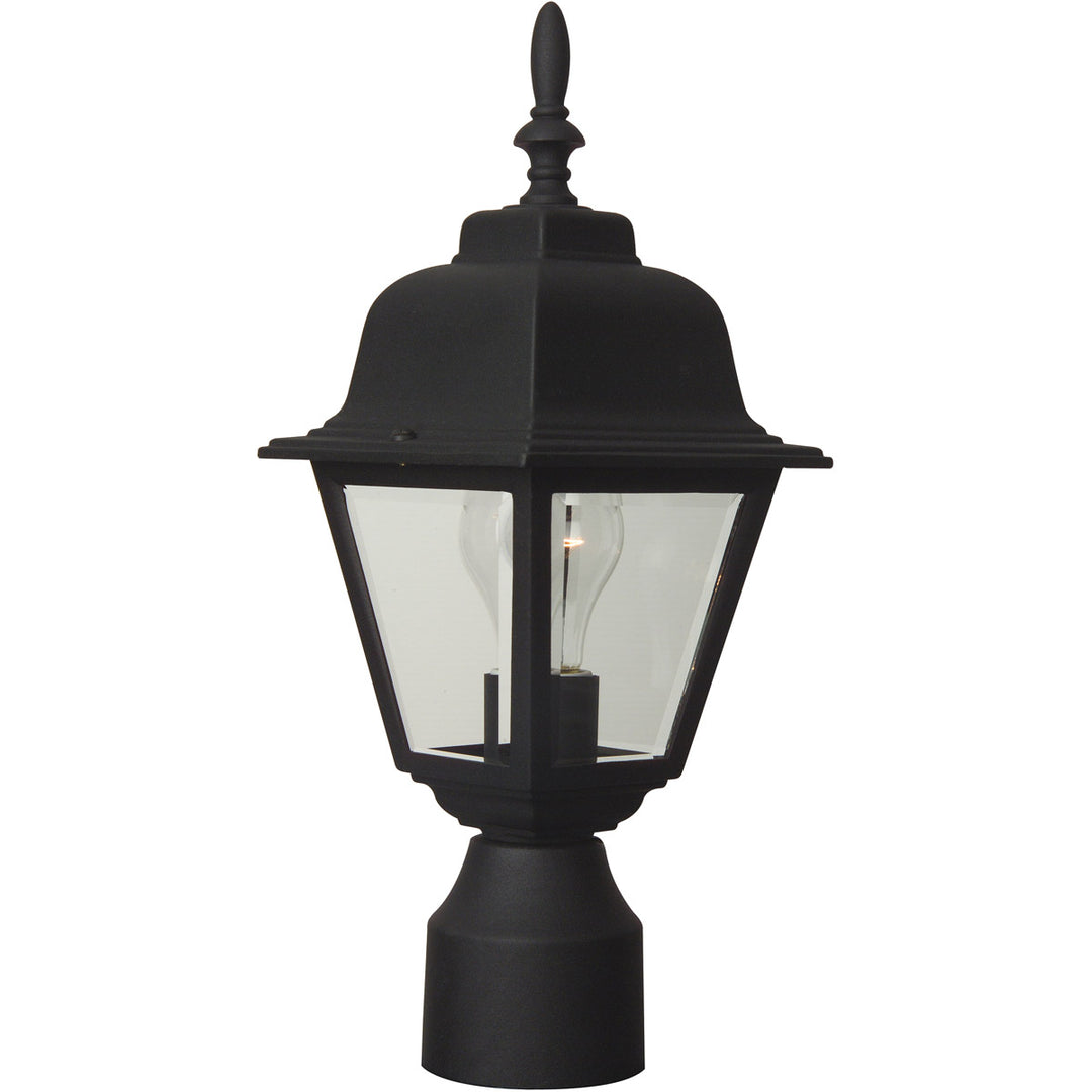 Coach Lights Cast 1 Light Outdoor Post Mount in Textured Black CRAFTMADE