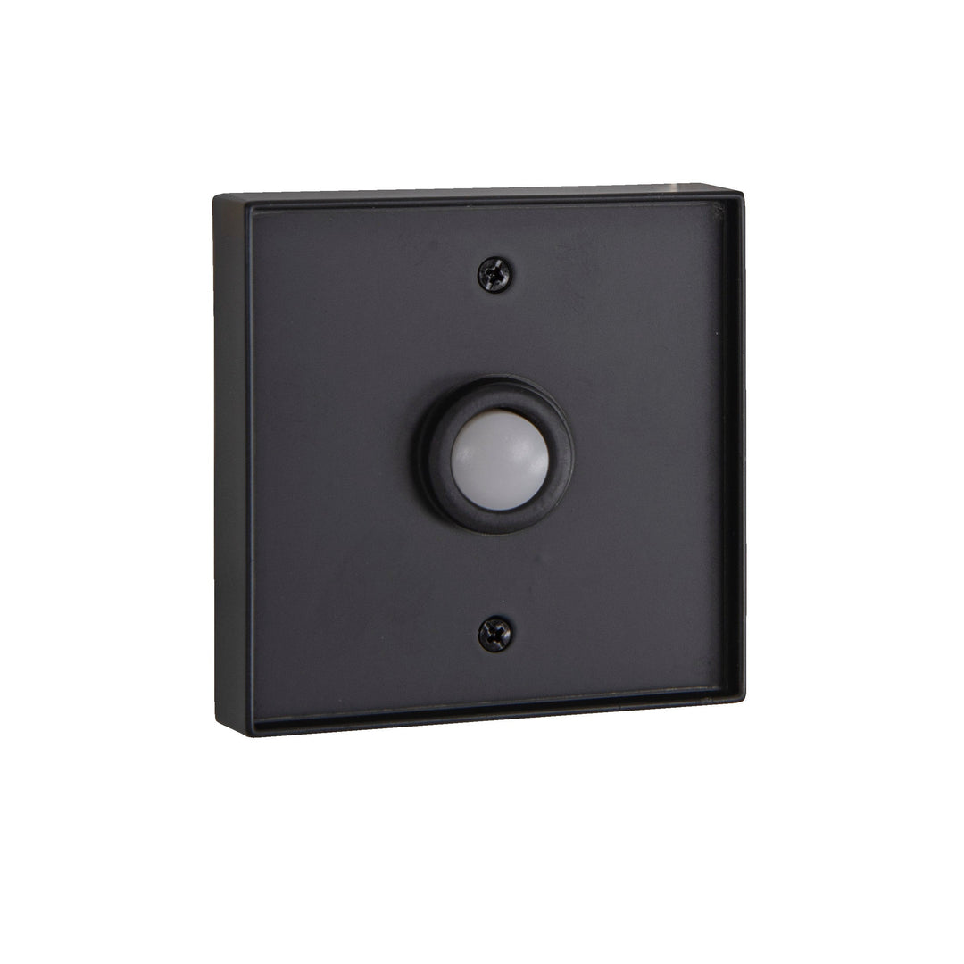 Recessed Mount LED Lighted Push Button in Black CRAFTMADE