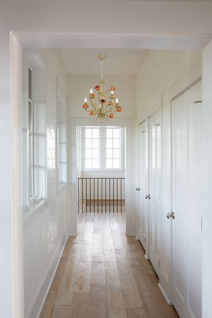 Crystorama Crystorama Southport 5 Light Sage Rose Chandelier