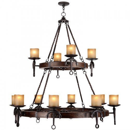 12 Light Olde Bronze Chandelier Livex