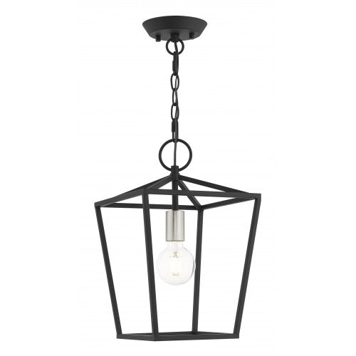 1 Light Black Convertible Lantern Livex