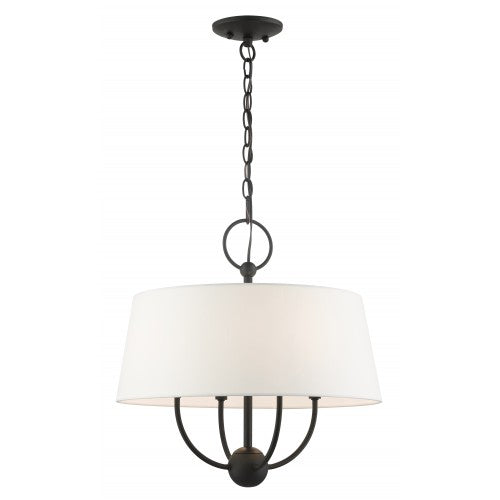 4 Light Black Pendant Chandelier Livex