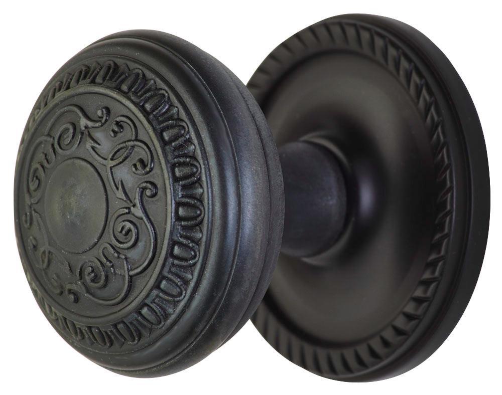 Georgian Roped Rosette Door Set with Egg & Dart Door Knobs (Several Finishes Available) COPPER MOUNTAIN HARDWARE