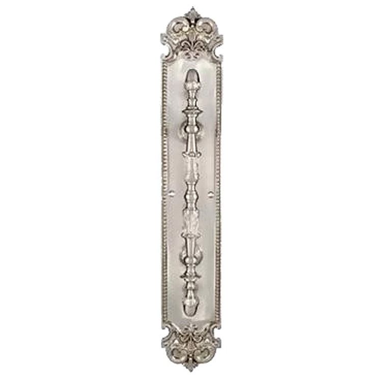 COPPER MOUNTAIN HARDWARE 18" Brass Traditional Fleur-De-Lis Door Pull & Plate Several Finishes