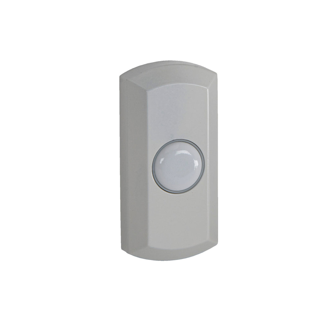 Surface Mount LED Lighted Push Button in White CRAFTMADE