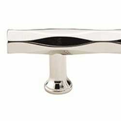 5 1/2 Inch (3 1/2 Inch c-c) Solid Brass Tribeca Pull (Polished Nickel Finish) EMTEK