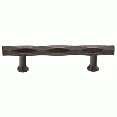 5 1/2 Inch (3 1/2 Inch c-c) Solid Brass Tribeca Pull (Oil Rubbed Bronze Finish) EMTEK