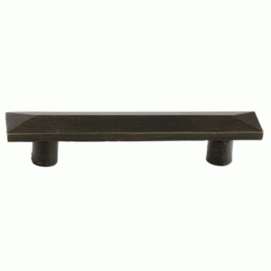 5 1/2 Inch (4 Inch c-c) Sandcast Bronze Pyramid Pull (Medium Bronze Finish) EMTEK