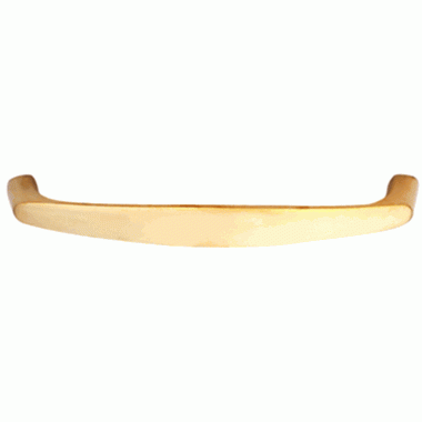 5 1/2 Inch Overall (5 Inch c-c) Traditional Solid Brass Pull (Lacquered Brass Finish) COPPER MOUNTAIN HARDWARE