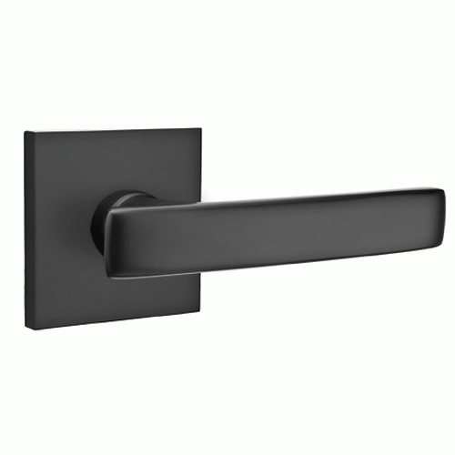 Emtek 510GV Geneva Brass Modern Passage Leverset Flat Black Leverset Passage EMTEK