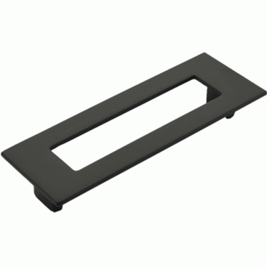 5 7/8 Inch (5 Inch c-c) Finestrino Rectangle Pull (Matte Black Finish) SCHAUB