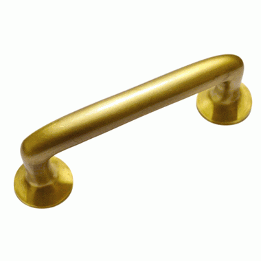 5 Inch (4 Inch c-c) Traditional Solid Brass Cabinet Pull (Antique Brass Finish) Copper Mountain Hardware