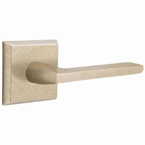 Emtek Solid Brass Sandcast Lariat Lever With Square Rosette EMTEK