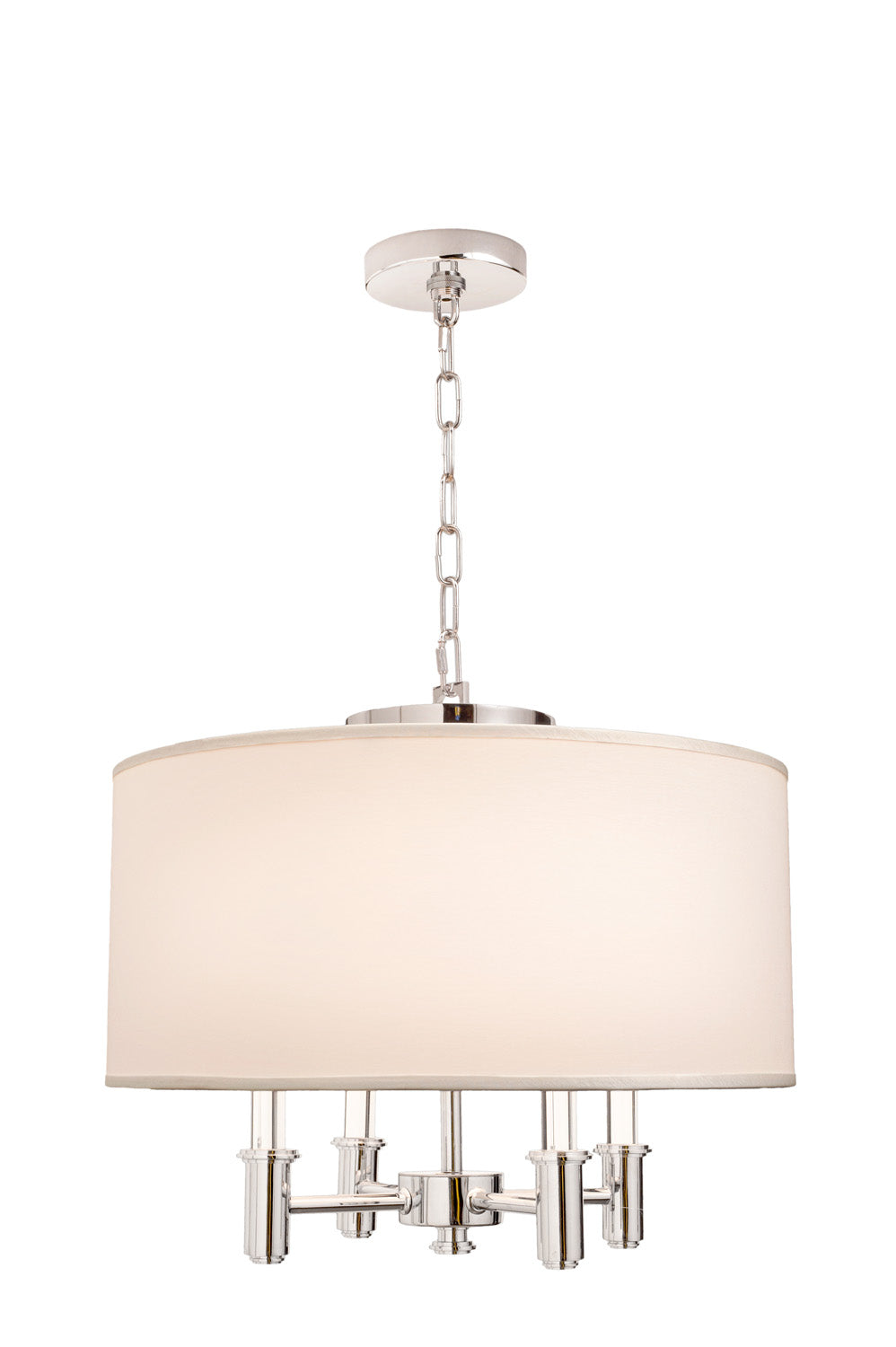 DuPont 4 Light Round Convertible Pendant - Semi Flush Mount Kalco