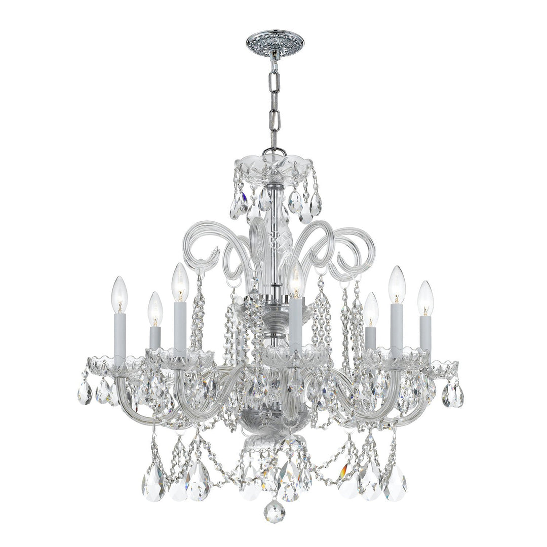 Crystorama Crystorama Traditional Crystal 8 Light Spectra Crystal Polished Chrome Chandelier