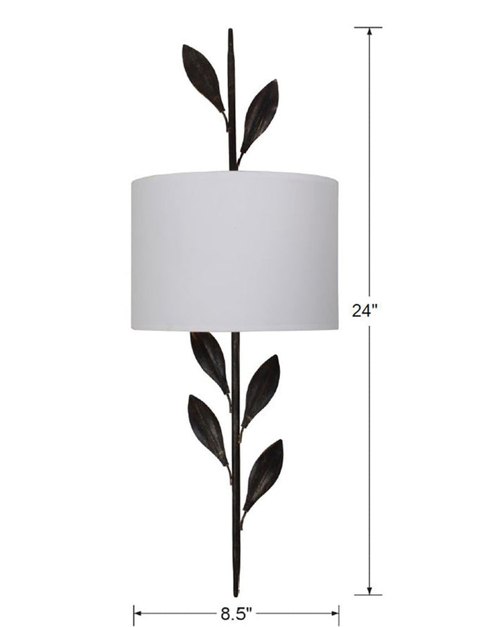 Crystorama Crystorama Broche 2 Light English Bronze Sconce