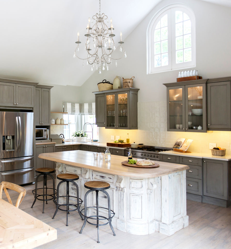 Crystorama Crystorama Ashton 9 Light Hand Cut Crystal Olde Silver Chandelier