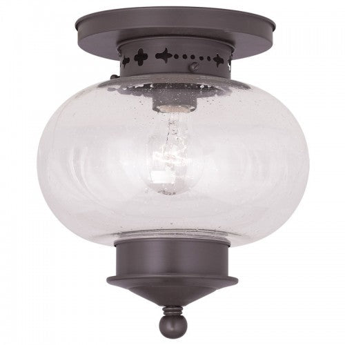 1 Light Bronze Ceiling Mount Livex