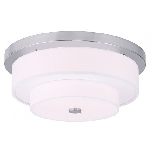 4 Light Brushed Nickel Ceiling Mount Livex