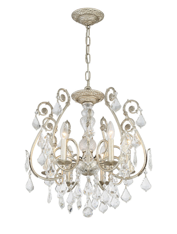 Crystorama Crystorama Regis 6 Light Spectra Crystal Olde Silver Chandelier