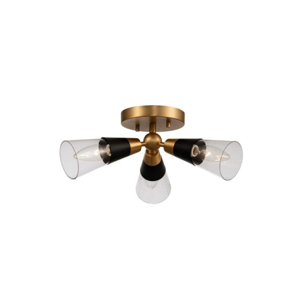 Ponti 3 Light Semi Flush Kalco