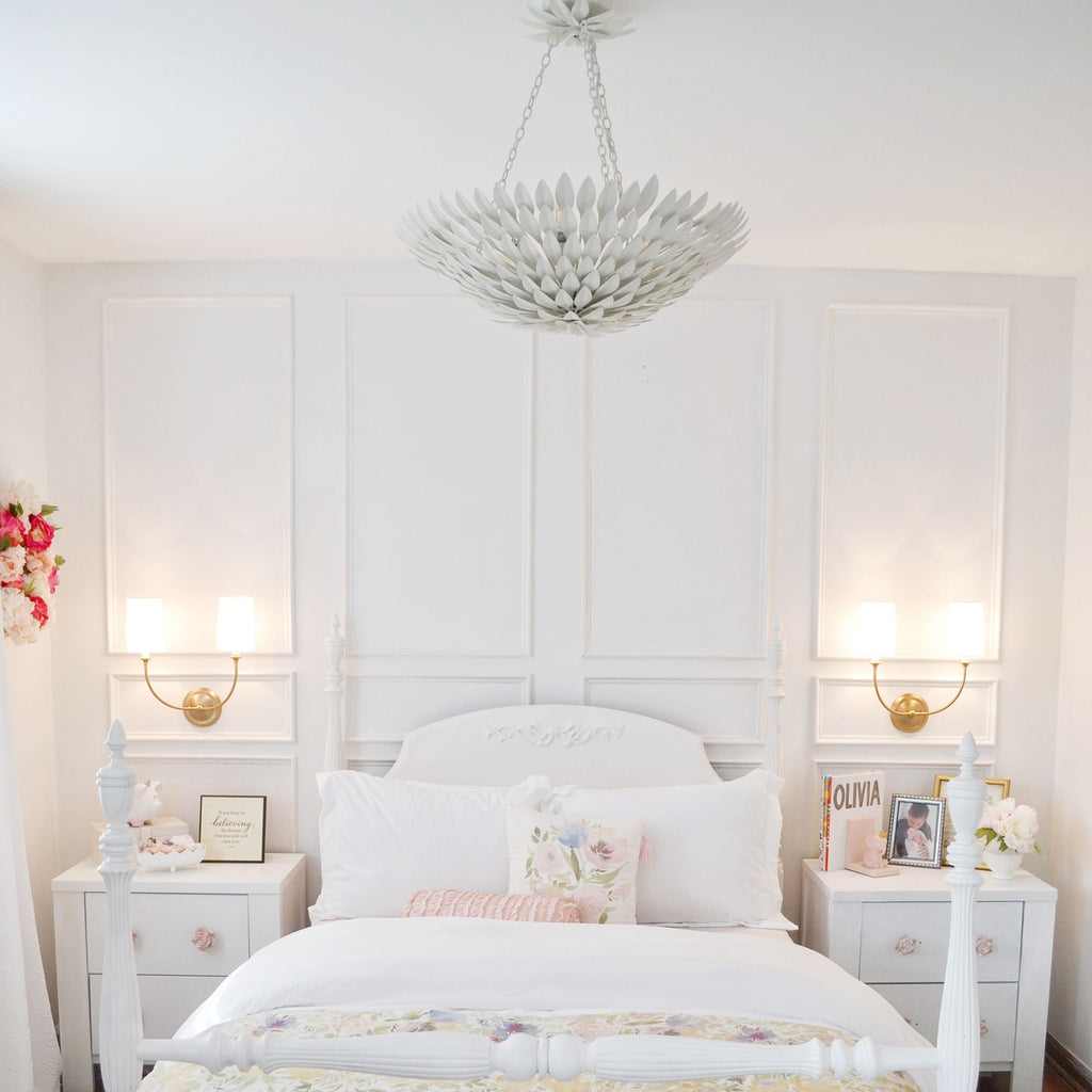 Crystorama Crystorama Broche 6 Light Matte White Chandelier