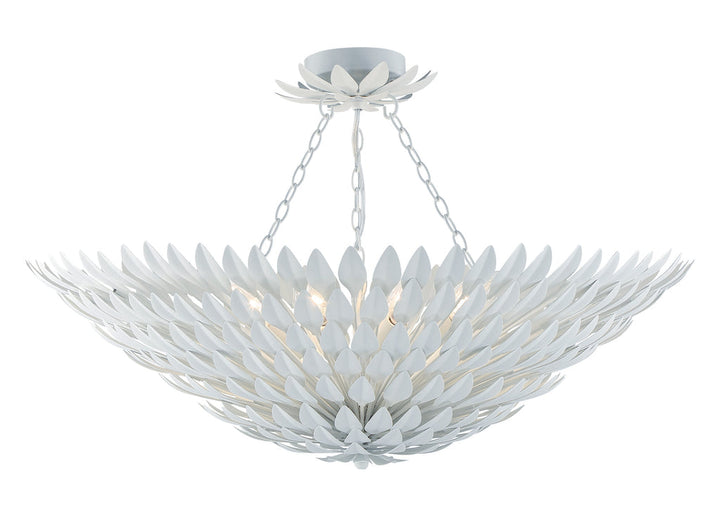 Crystorama Crystorama Broche 8 Light Matte White Chandelier