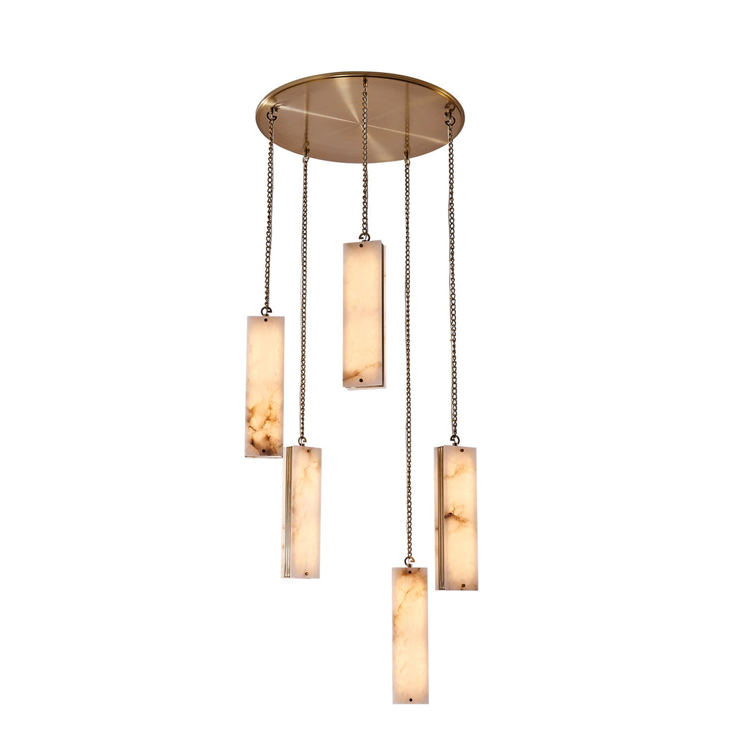 Vertical Five Drop LED Pendant Kalco