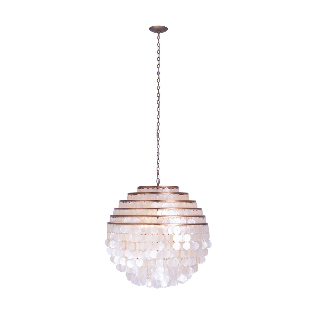 Sphere 28" Capiz Pendant Kalco