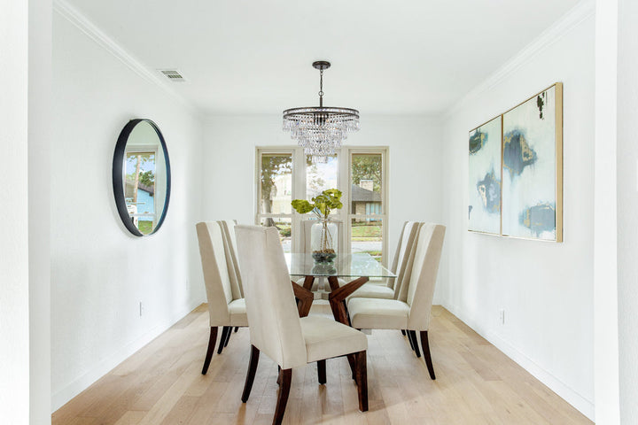 Crystorama Crystorama Mercer 7 Light Hand Cut Crystal English Bronze Chandelier