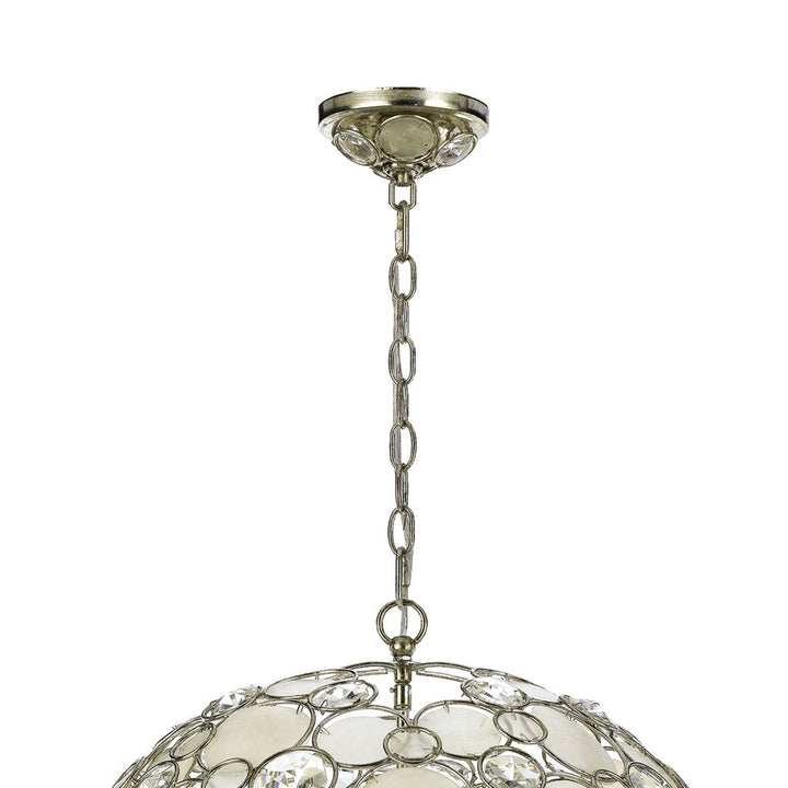 Crystorama Crystorama Palla 6 Light Antique Silver Sphere Chandelier