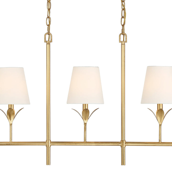 Crystorama Crystorama Broche 5 Light Antique Gold Chandelier