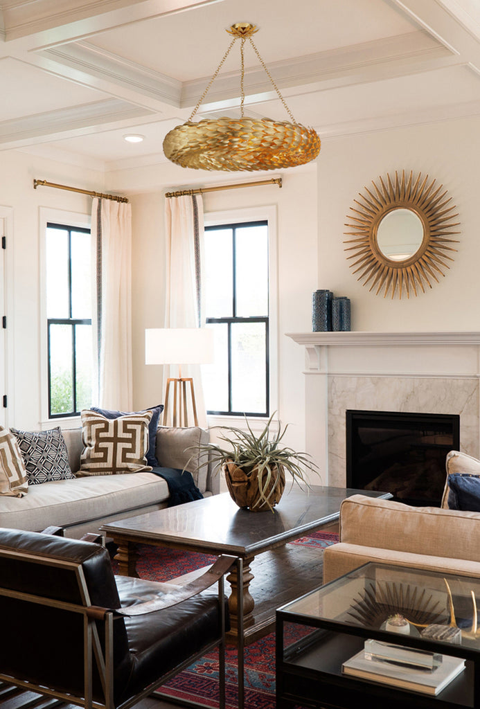 Crystorama Crystorama Broche 8 Light Antique Gold Chandelier