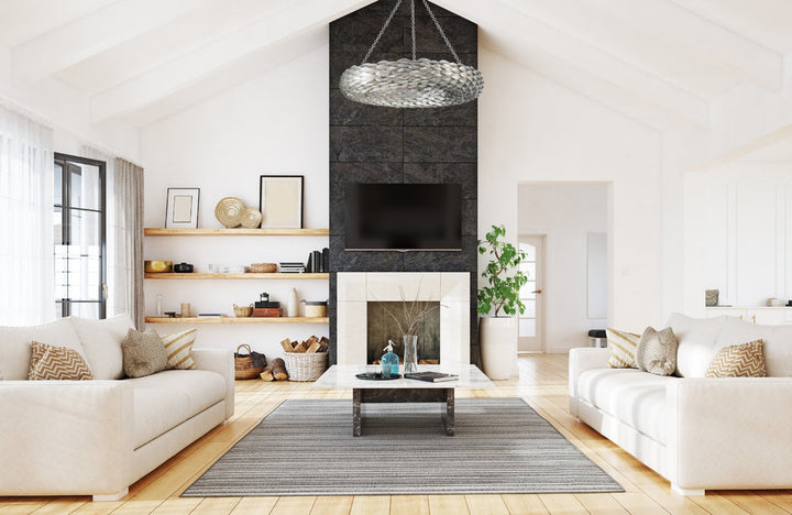 Crystorama Crystorama Broche 8 Light Antique Silver Chandelier