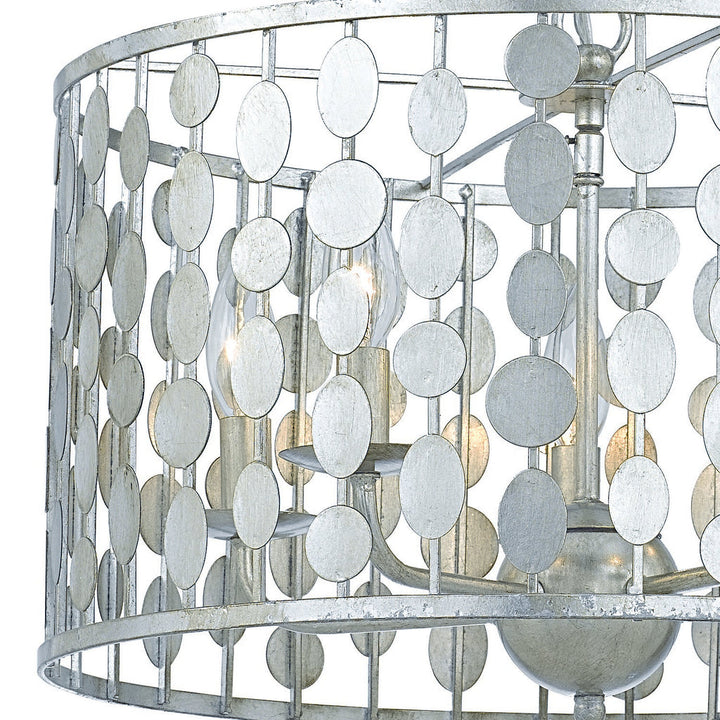 Crystorama Crystorama Layla 5 Light Antique Silver Chandelier